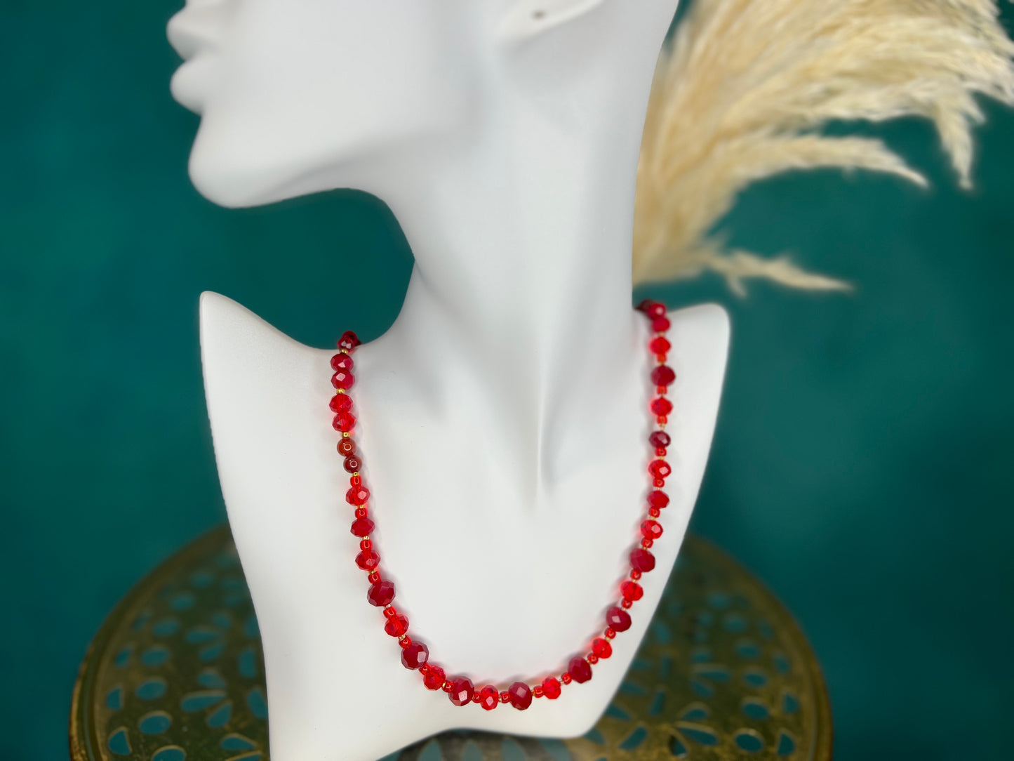 Halmoni Treasures: Handcrafted Boho Jewelry FIRE COLLECTION: necklace